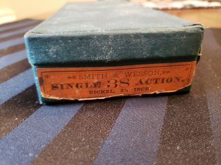 Vintage S&w Green Box For A Single 38 Action Nickle