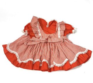 Mini World Vintage Ruffle Full Circle Skirt Party Pageant Red White Usa
