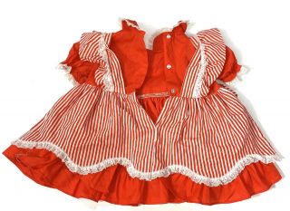 Mini World Vintage Ruffle Full Circle Skirt Party Pageant Red White USA 3