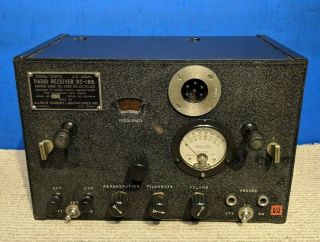 Vintage Signal Corps Bc - 186 Radio Receiver Wwii Era Military Us Army