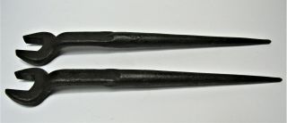 2 Vintage AMERICAN BRIDGE HS Spud Wrench Wrenches 7/8 