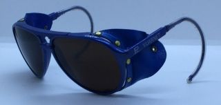 Vuarnet France Vintage Glacier 430 Blue Small Sunglasses Mineral Lenses Px5000