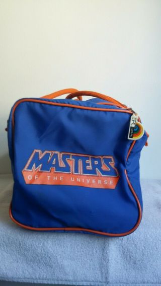 Vintage Masters of the Universe Accessories Lot; Duffle Bag,  Backpack,  TV Tray 7