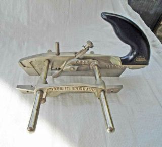 Vintage RECORD UK Model:044C Plough Plane & 9 Cutters Old Tool 2