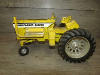 Vintage Ertl Minneapolis Moline Die Cast Farm Tractor Yellow