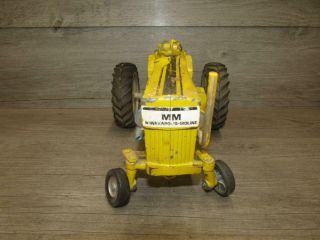 Vintage Ertl Minneapolis Moline Die Cast Farm Tractor Yellow 2