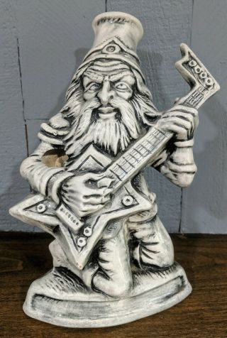 Vintage Jim Rumph Guitar Player Ceramic Tobacco Water Pipe Or Hookah - Chipped