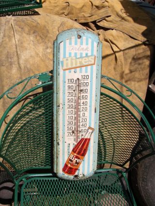 Vintage Hires Root Beer Advertising Thermometer Sign