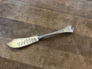 Crosby Morse & Foss Sterling 925 Antique Master Butter Knife Cr41 Zigzag Edge
