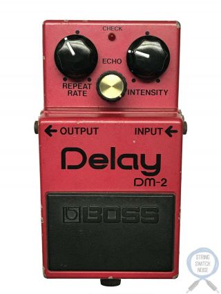 Boss Dm - 2,  Analog Delay,  Made In Japan,  1982,  Vintage Guitar Effect Pedal