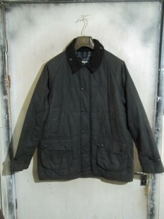 Vintage Barbour Down Touch Waxed Jacket Size L