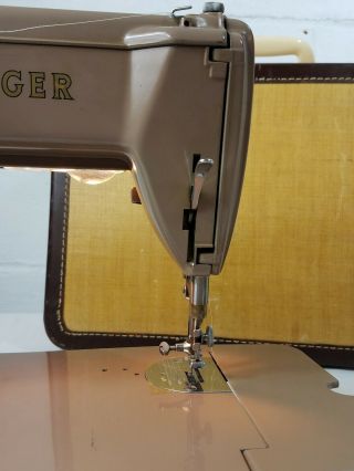 Vintage Singer 301A Electric Sewing Machine With Hard Case Read 7