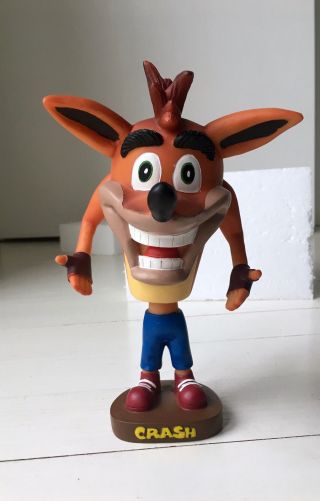 Rare Crash Bandicoot Bobble Head Figure Playstation Game 90s Vintage