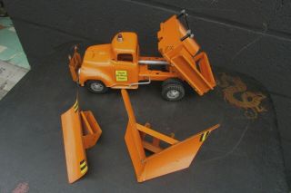 RARE TONKA State Hi Way Hydraulic Dump with 2 Changeable PLOW BLADES EXC 2