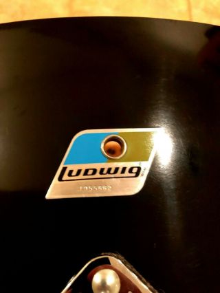 Vintage Ludwig 14x26 1978 - 79 Black Cortex Base Drum