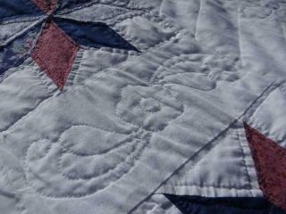 EXQUISITE VINTAGE COUNTRY BARN STAR FIELD OF STARS FARMHOUSE HOME MADE OLD QUILT 5