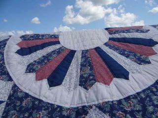 EXQUISITE VINTAGE COUNTRY BARN STAR FIELD OF STARS FARMHOUSE HOME MADE OLD QUILT 8