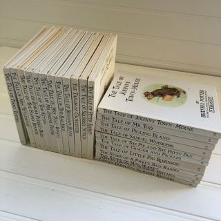 Vintage 1988 Beatrix Potter Peter Rabbit Complete Set Of 23 Hardcover Books