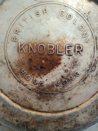 Vintage Knobler Aluminum Tea Kettle Hong Kong British Colony w/ Handle & Lid 5
