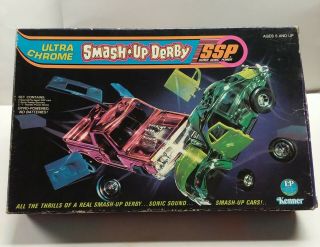 Vintage Kenner Ssp Ultra Chrome Smash Up Derby Incomplete Collectable Toy