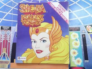 Vintage She - Ra Princess Of Power Panini Sticker Album Complete Mobile Poster