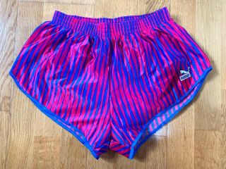 Rare Vtg Puma West Germany Pink Sprinter Sports Silky Retro Ibiza Glanz Shorts M