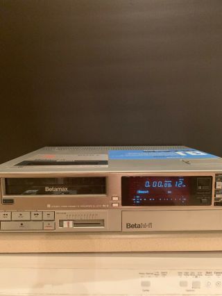 Vintage Sony Betamax Sl - 2710 Hi - Fi Stereo Video Cassette Recorder See Pics/descr