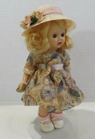 Vintage 1954 Nancy Ann Storybook MUFFIE doll - in Muffie dress with brass snap 5