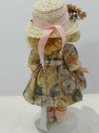 Vintage 1954 Nancy Ann Storybook MUFFIE doll - in Muffie dress with brass snap 6