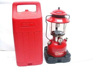 Vintage 2 Of 1966 Dated Coleman Lantern Model 200a With Hard Plastic Case