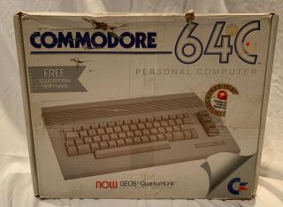 Vintage Commodore 64c Computer W/ Box And Accessories -