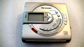 Vintage Sharp Minidisc Walkman Player Recorder Md - Ms701h
