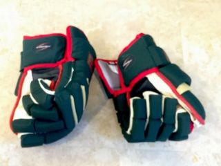 ❤️Vintage Pro Easton Minnesota Wild Hockey Gloves For Player MARIAN GABORIK ( 2