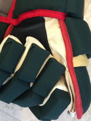 ❤️Vintage Pro Easton Minnesota Wild Hockey Gloves For Player MARIAN GABORIK ( 8