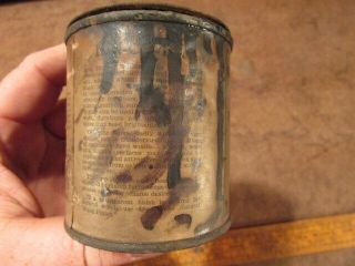 Vintage LIN - CO - LAC Walnut stain Abraham Lincoln Paint can president RARE 5