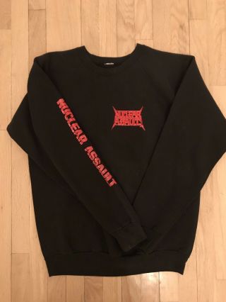 Nuclear Assault Handle With Care Vintage 1989 Tour Shirt L