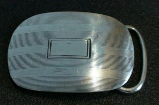 Vintage Sterling Silver Belt Buckle By Blackinton