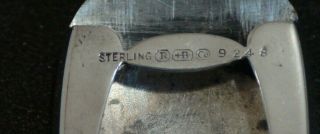 Vintage Sterling Silver Belt Buckle by Blackinton 3