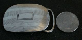 Vintage Sterling Silver Belt Buckle by Blackinton 4