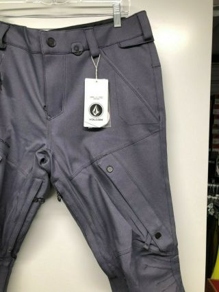 VOLCOM ARTICULATED SNOWBOARD PANT 2019 VINTAGE NAVY LARGE L $210 3