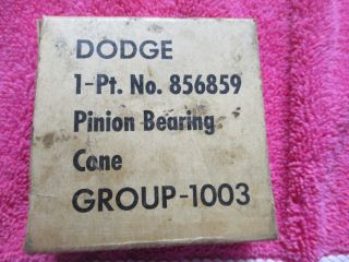 Wc Dodge 1/2 Ton Military Dodge Pinion Bearing 856859 Nos