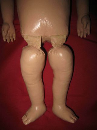 Antique Martha Chase Hospital Doll Jointed Partial Brand Logo U.  S.  Rare 1900 ' s 7