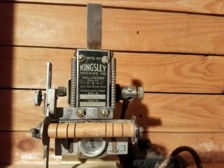 Vintage Kingsley Gold Stamping Machine Hot Foil Hollywood Model A - 43 - A 2