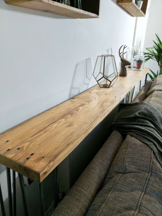 Scaffold Board Sofa Table LÜps With Vintage Industrial Hairpin Legs,  Counter Top