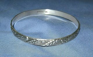 Vintage Danecraft Felch Wheat Sterling Silver Bracelet