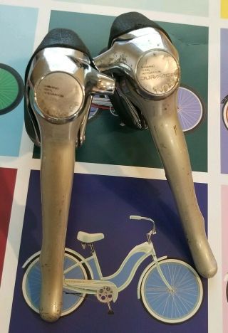 Shimano Dura Ace Shifters 8 Speed Sti Levers 7400 7403 Brake Brifters Vintage