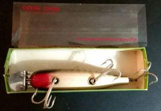 Vintage Creek Chub Bait Co 6900 Wood 7 