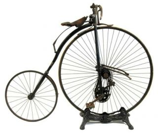 Vintage Antique Bicycle Bike cycle Stand Cast 1890’s Bicycle Display 8