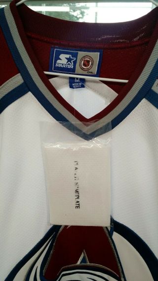 Vintage Colorado Avalanche Jersey Authentic Starter HOME nhl NWT Medium 2