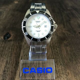 Near Vintage Casio Mtd - 1010 Submariner 100m Diver Watch Japan Movement